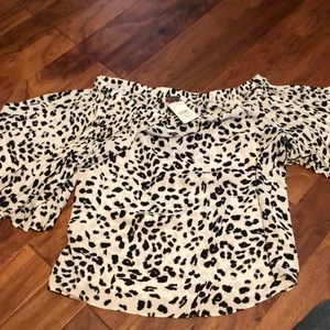 Medium Vince Camino top Animal Print Pretty